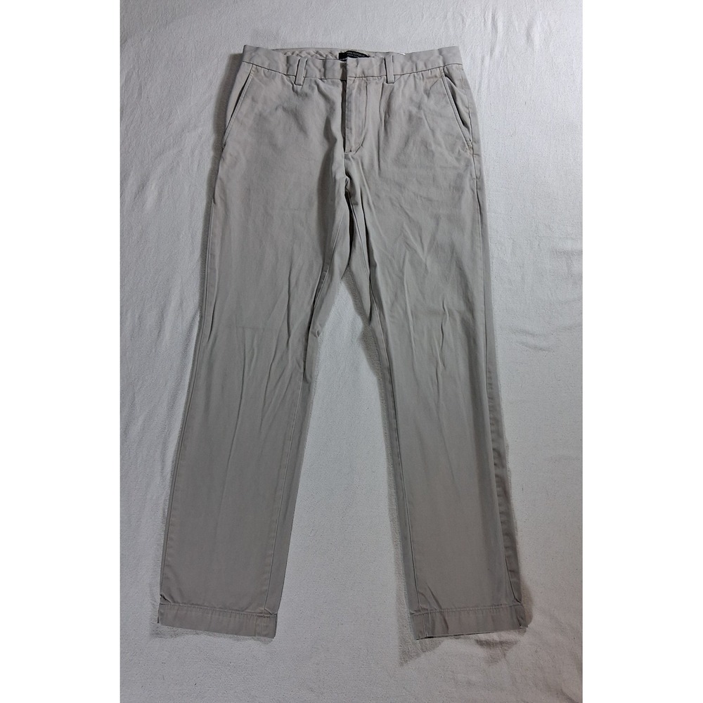Banana Republic Aiden Chino Slim Fit Pants Mens 31x32 Khaki Tan